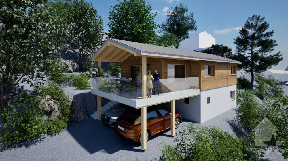 Terrain avec magnifique projet de construction de 3.5 pièces - Bild 1