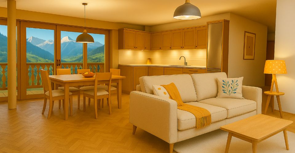Charme Alpin & Grands Espaces LOT 7 : Magnifique 2.5 Pièces au 1er Étage - Appartement 2.5 pièces - image - 4
