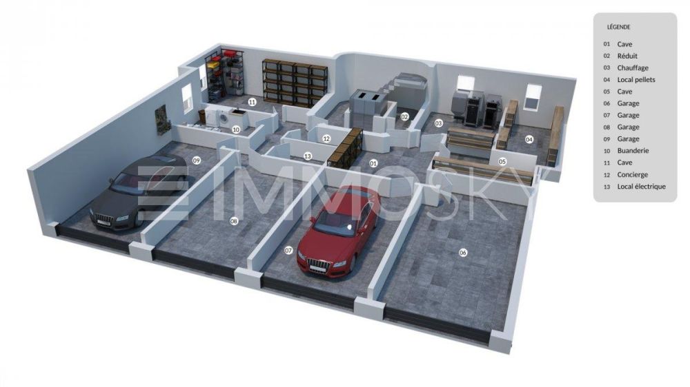 Unique en résidence secondaire avec pelouse ( Clos B R02 ) - Sous-sol