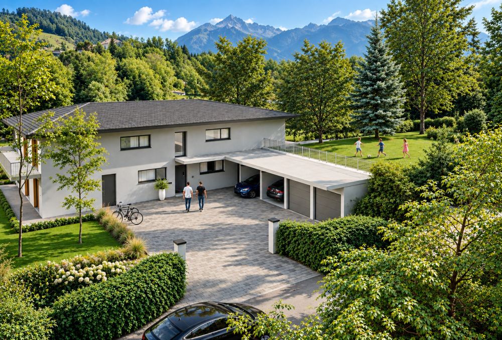 LUTRY -- UN ÉCRIN DE VERDURE AUX PORTES DE LAUSANNE - Petite immeuble contemporain