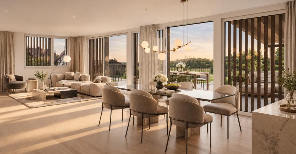 Neubauprojekt AUREUM: 4-5-Zimmer-Wohnung mit grosser Terrasse - Appartement 4.5 pièces - image - 2