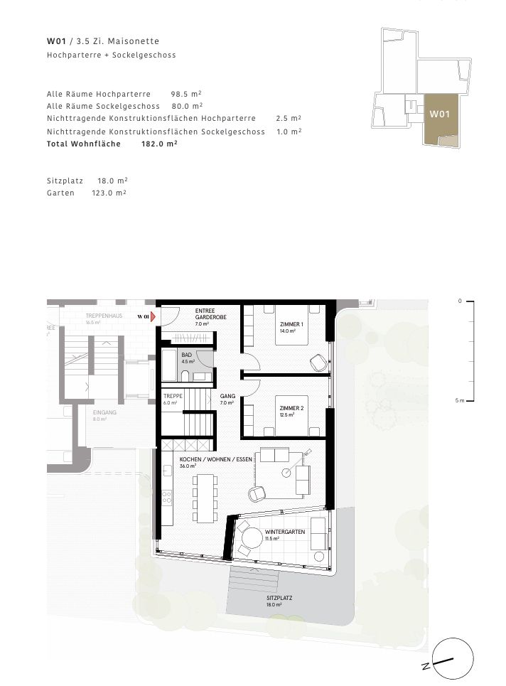 Attraktive Neubau-Maisonettewohnung mit grossem Garten und Sockelgeschoss -  Bild 6