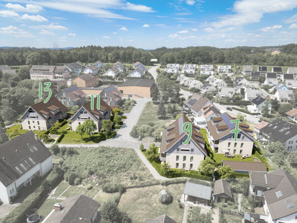 Wohneigentum im Grünen - modern, zentral, nachhaltig - Ostansicht