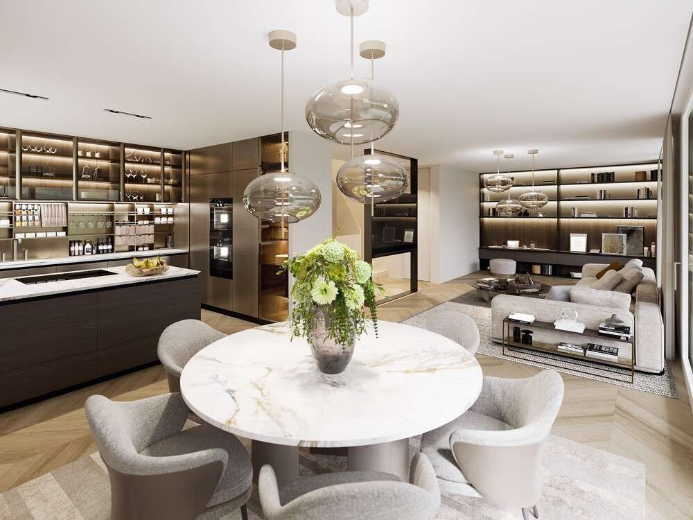 Modern wohnen mit ländlichem Flair - 2 Doppelhaushälften in Grüt - DEFH Zweiklang Living Room