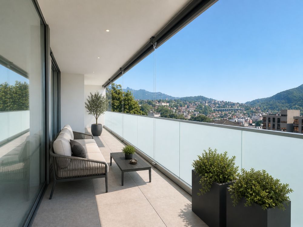 ATTICO ALTO STANDING DI 4.5 LOCALI CON VISTA A VACALLO -  Bild 3