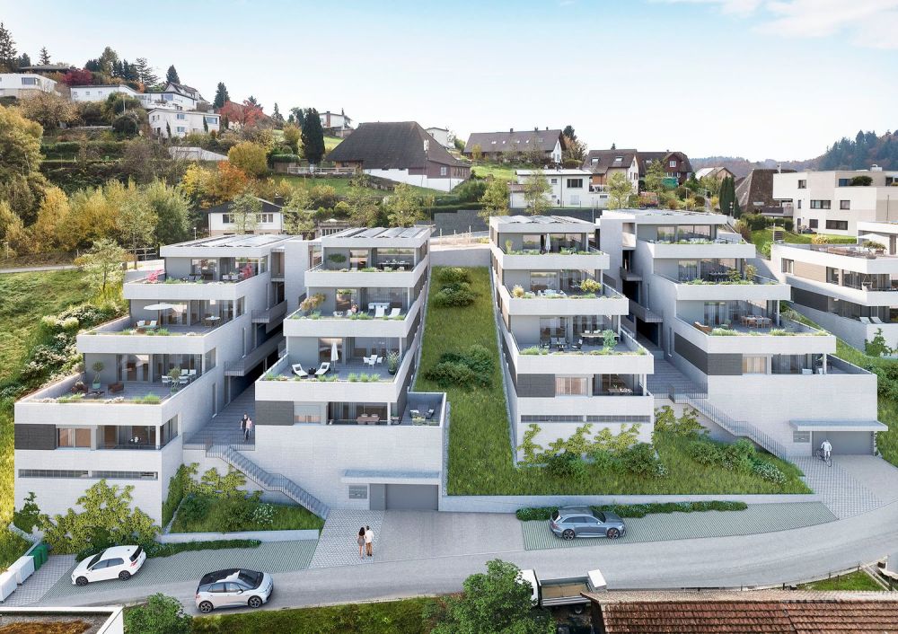 Attika-Terrassenwohnung - Zuoberst mit Weitsicht - Aussenvisualisierung