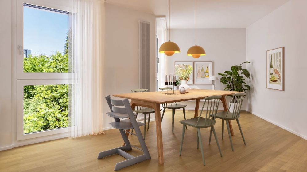 Über den Dächern von Wetzikon - Fantastische Terrasse mit Ausblick! - Wohnen/Essen