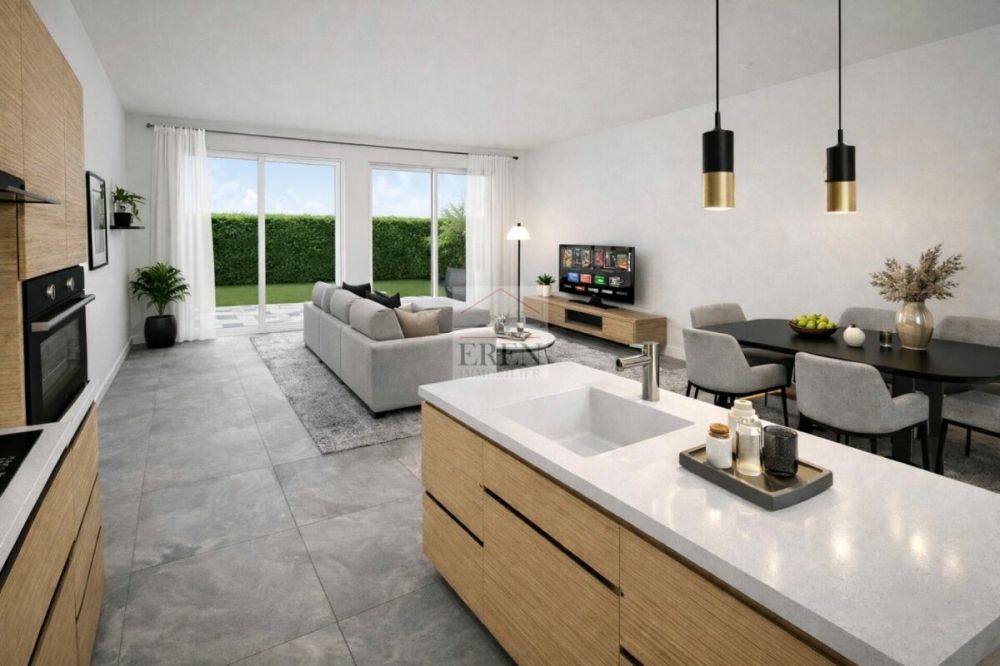 Appartement 3,5 pièces sud-est en rez de chaussée à Grône - Appartement 3,5 pièces neuf au rez de chaussée à vendre à Grône