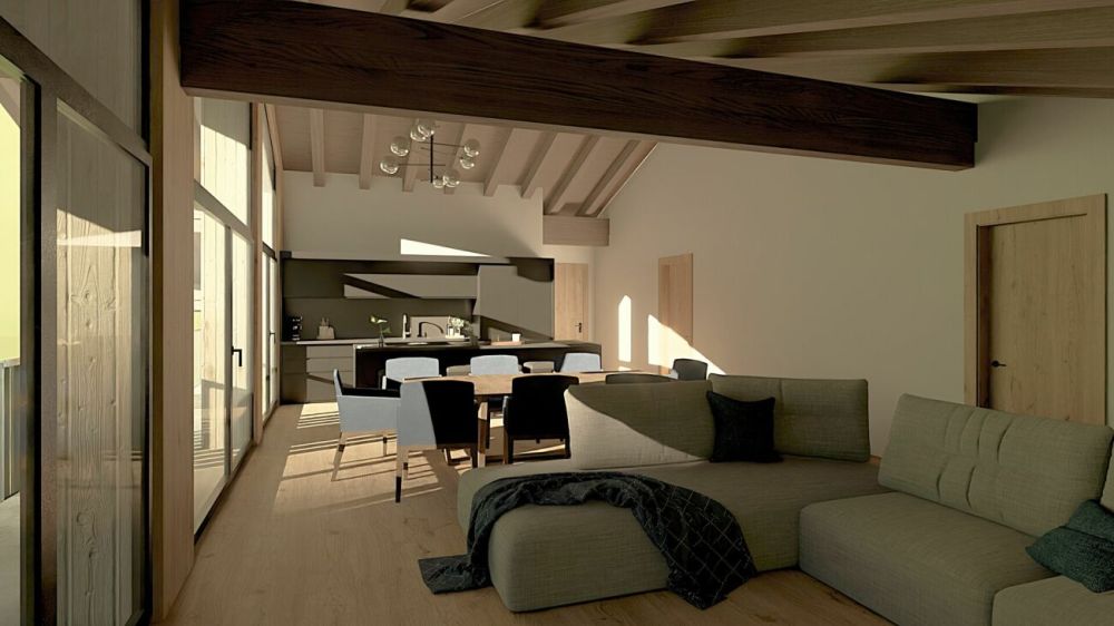 Primavera Saas-Grund neue Attikawohnung. Wellness im Haus. -  Bild 9