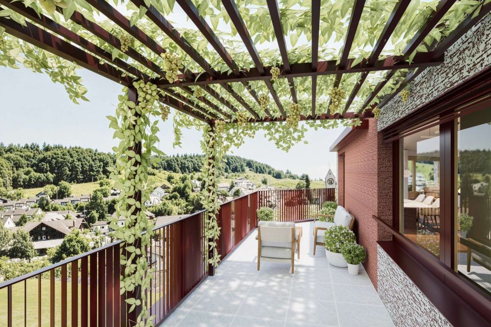 3.5-Zimmer-Maisonette - modernes Wohnen über 2 Etagen -  ?Zu den Reben? - Attika | linke Süd-Terrasse
