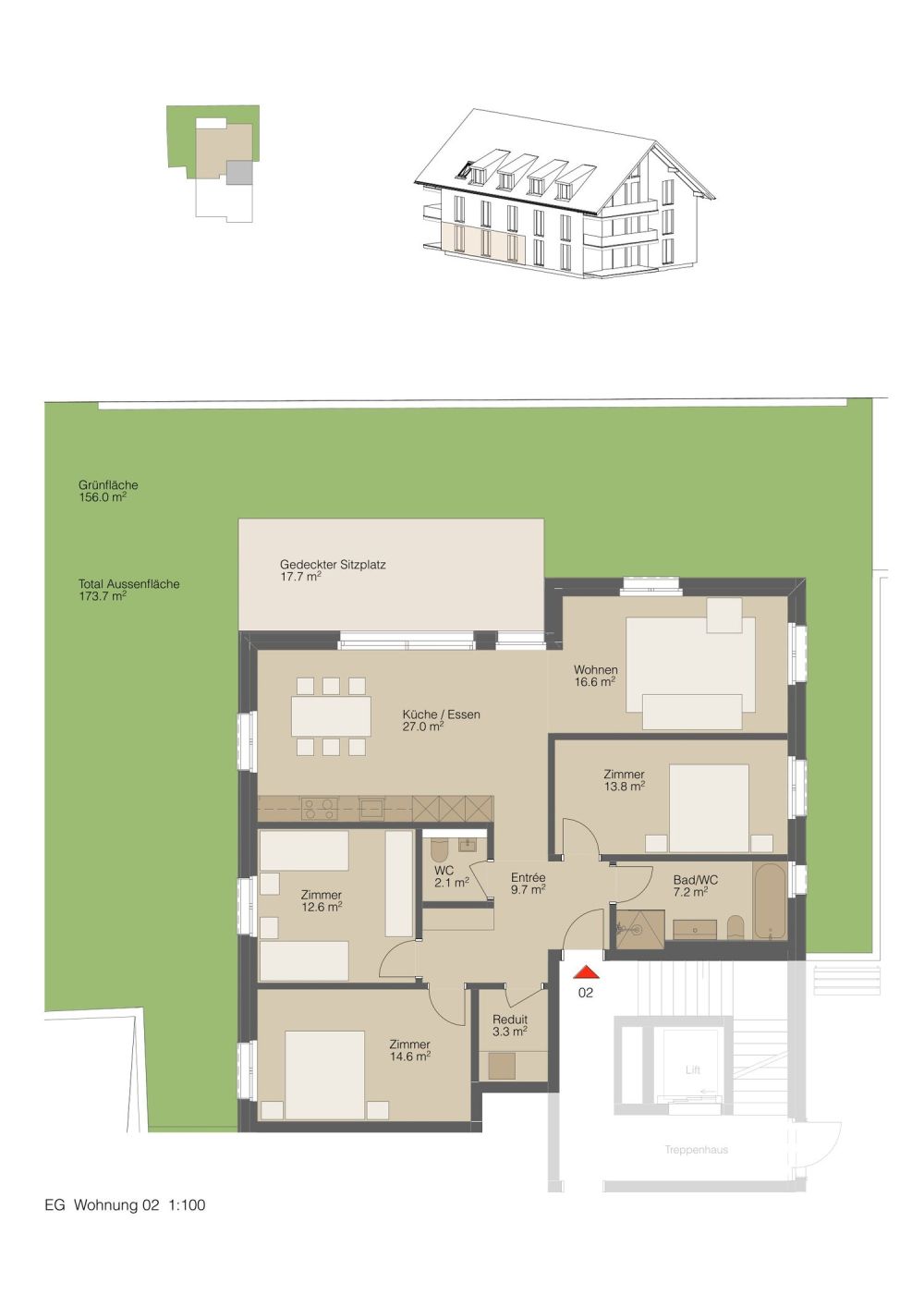 Neubau MFH Dorfperle - 6 moderne Eigentumswohnungen in Wallbach - Bild 7