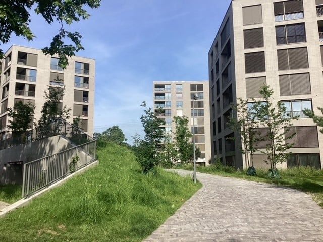Alterswohnungen ab 65 J. beim Neubau "Allverte" in Allschwil - Aussenansicht