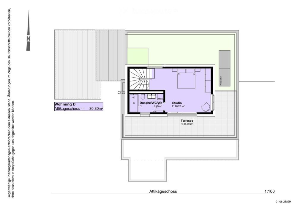 5.5-Zimmer-Attika-Maisonette (Penthouse) mit Alpenblick, Wallisellen (Erstbezug; ab Herbst 2026) -  Bild 8