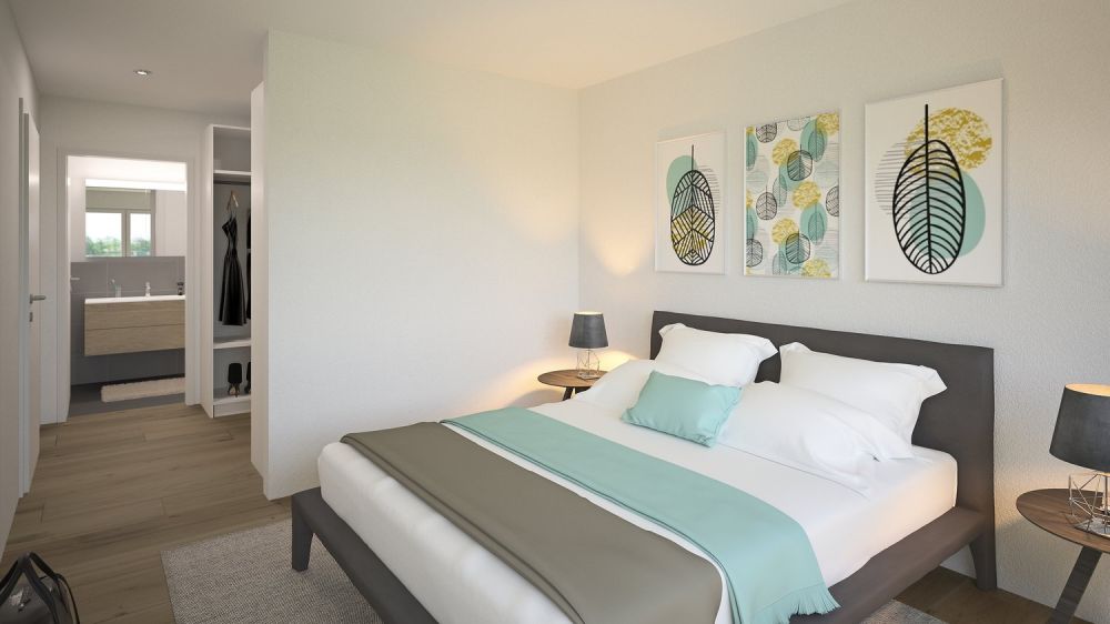 Wohnkomfort und Lebensqualität - «DUO» Döttingen - Visualisierung Zimmer