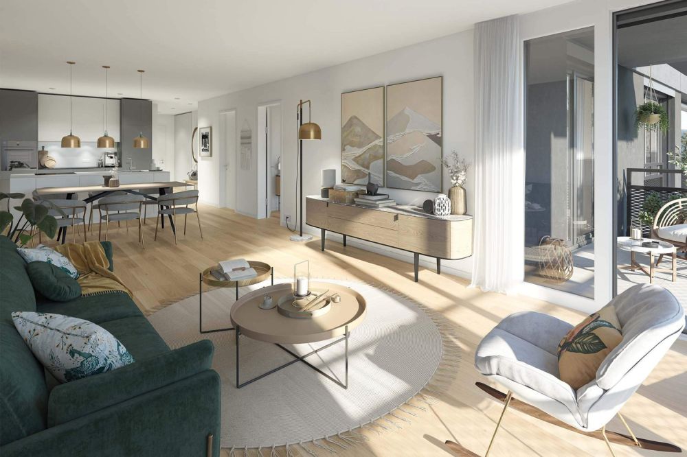 Modernes wohnen am Giessenplatz - Wohnzimmer