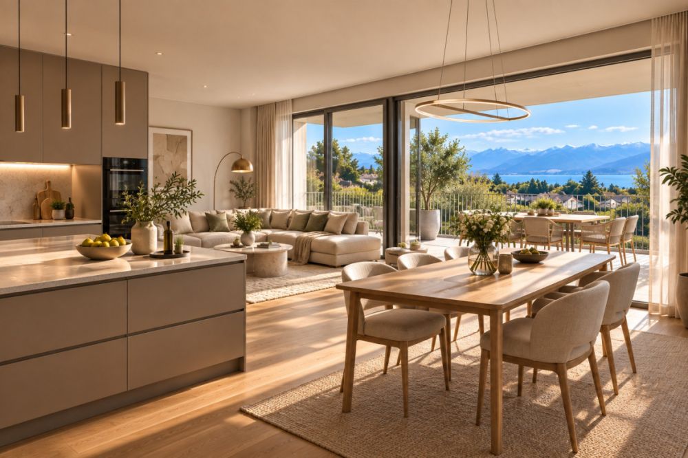 TOUR-DE-PEILZ | 4.5 pièces neuf au rez supérieur avec terrasse & jardin -  Bild 2