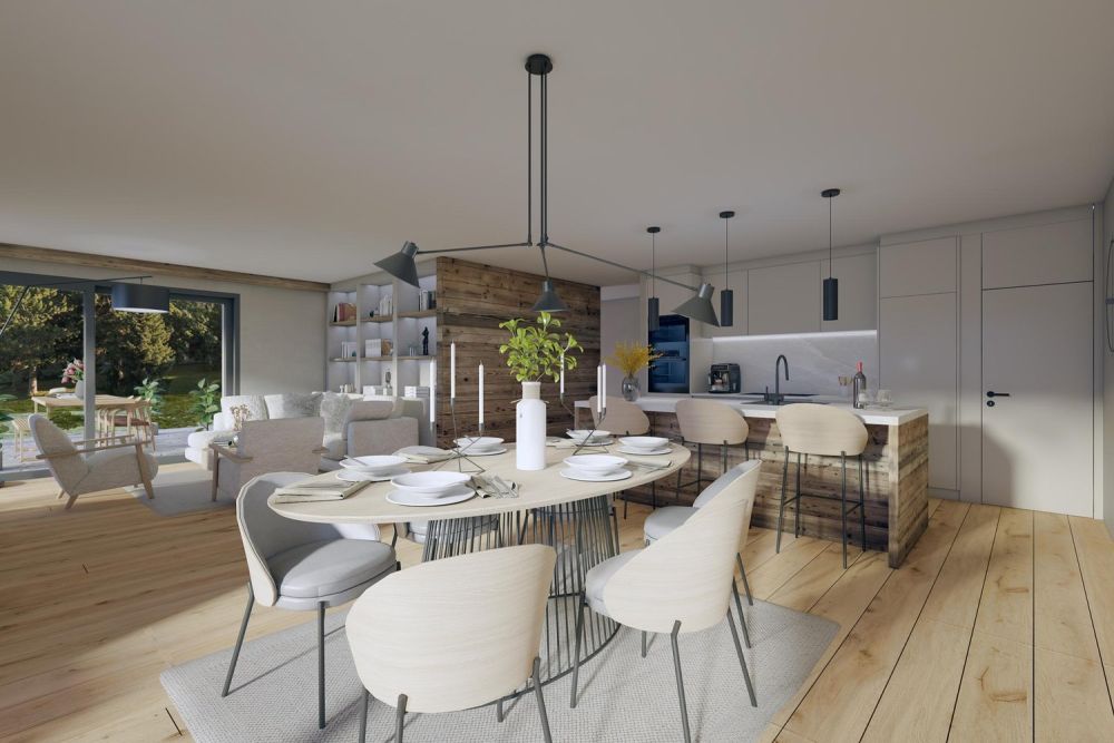 Crans-Montana, 4,5 Zimmer von hoher Qualität im Erdgeschoss mit Garten und Blick -  Bild 1