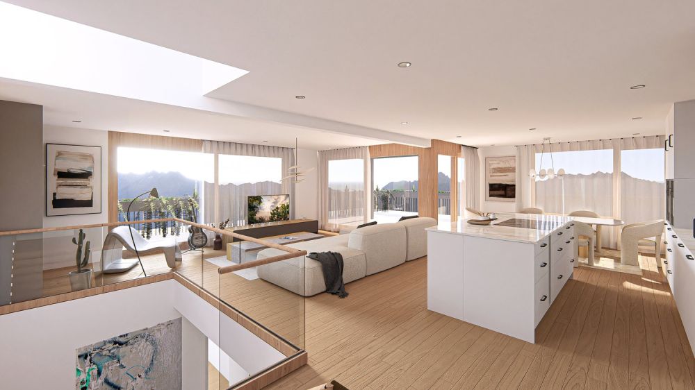 4.5 Zimmer-Duplex-Attikawohnung mit Alpenterrasse in Riedholz (Ortsteil Niederwil) - Bild 4