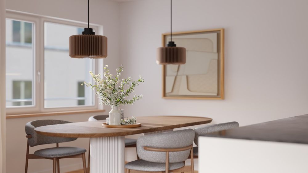 Leben am Wildbach in Hinwil: 4.5 Zimmer Gartenwohnung - Esszimmer