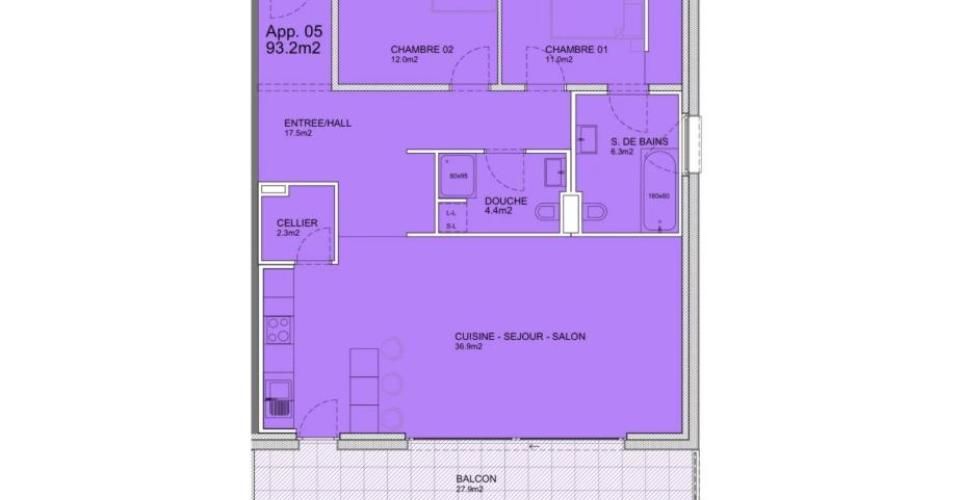 Magnifique 3,5 pièces avec grande terrasse - Appartement 3.5 pièces - image - 4