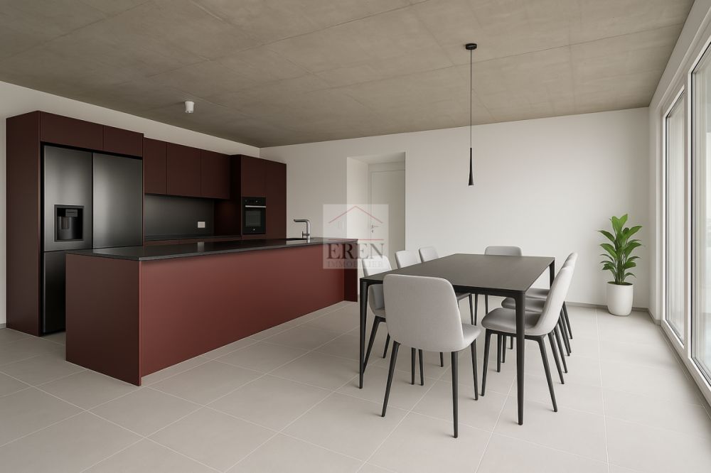 Superbe attique 4 pièces avec façades vitrées et grand balcon-terrasse panoramique de 45 m2 - Attique neuf à vendre à Conthey