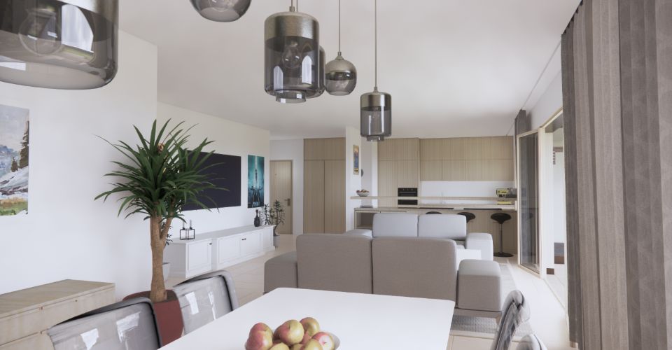Promotion Résidence du Moulin, Bernex - Appartement B11 au 1er étage dans un cadre calme et résidentiel en campagne - Appartement 5 pièces - image - 3