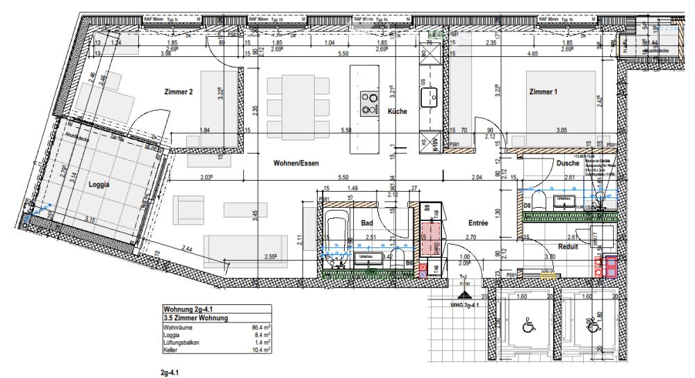 3.5-Zimmer-Neubauwohnung mit Pilatusblick und Loggia – Erstbezug in Kriens - Bild 4