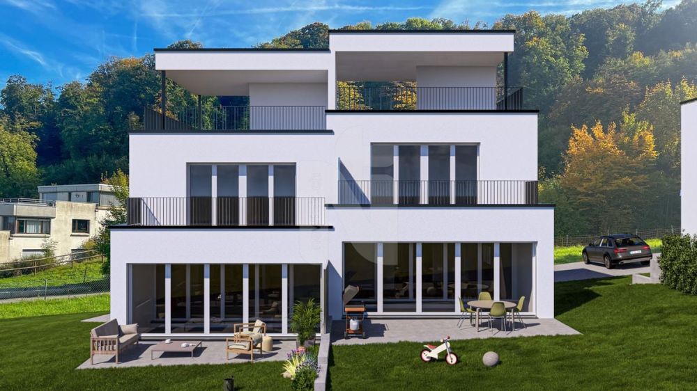Neubau - Doppeleinfamilienhaus mit grosszügigem Grundstück in Pratteln -  Bild 1