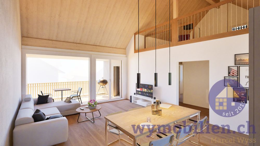 3.5 Zimmer + Galerie - Jetzt Rohbau besichtigen! - DG Wohnung mit Galerie