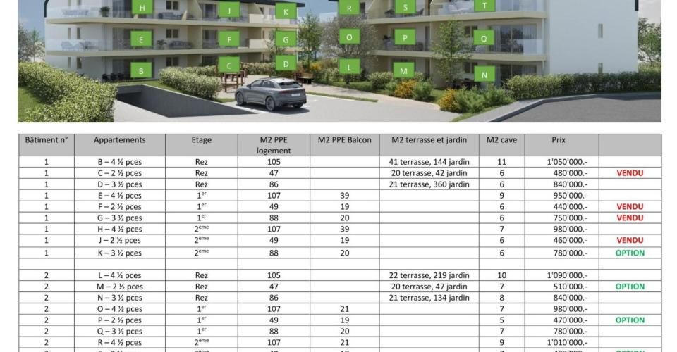 Résidence "Les Vergers" à Thielle - Appartement 2.5 pièces - image - 10