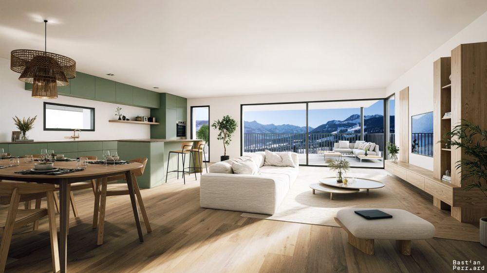 Appartement de standing neuf de 3.5 p. avec vue panoramique sur les montagnes à La Tour-de-Trême -  Bild 3