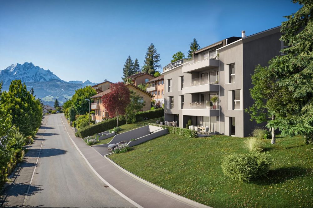 Hochwertige Neubauwohnung mit Blick ins Grüne - Walde Immobilien AG