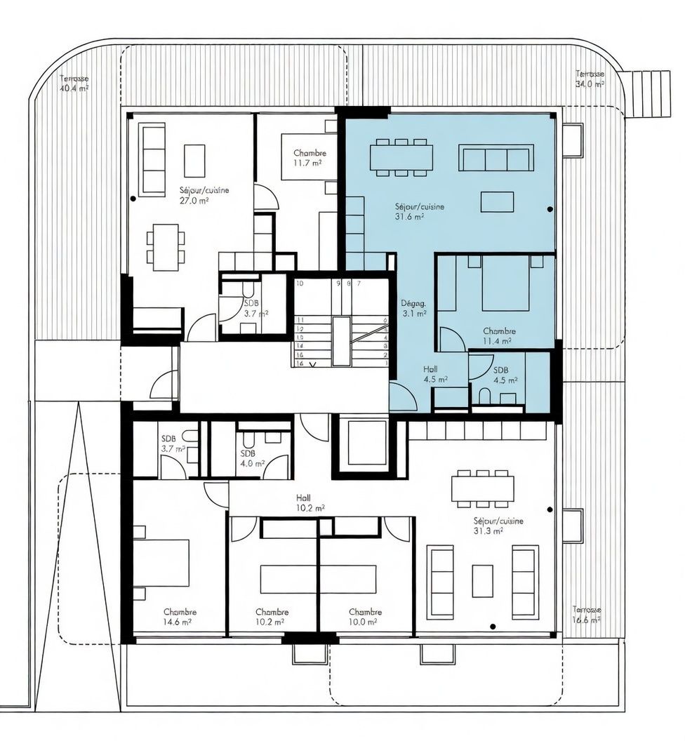 Centre-ville Spacieux 2,5 pièces avec grand jardin -  Bild 6