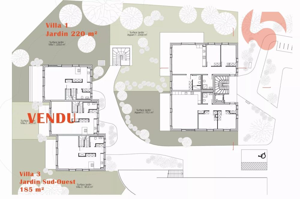 Nouveau : variante petit sous-sol - Villas contiguës 6,5 pcs, 1 km du LEB - Bild 7