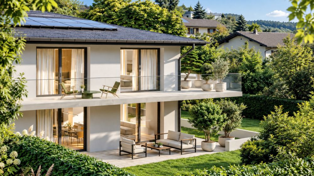 LUTRY -- UN ÉCRIN DE VERDURE AUX PORTES DE LAUSANNE - 4,5 pièces entouré d'un jardin privatif