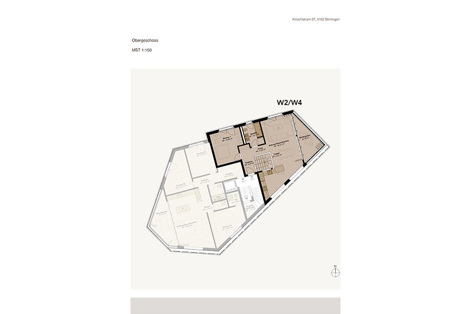Helle und grösszügige 5.5-Zimmer-Maisonette-Wohnung mit Weitsicht und Garten - W2+4 -  Bild 7