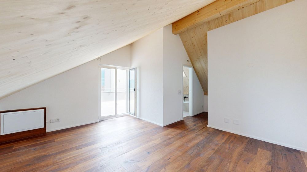 Neubau: Modernes Reiheneinfamilienhaus in Sax zu kaufen - Schlafzimmer DG