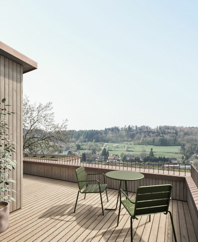 Wohnen mit Weitsicht - oberstes Haus, jedoch mit Lift erreichbar - Bild 1