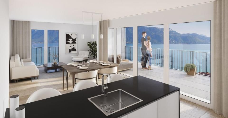 Chexbres : Magnifique appartement avec grande terrasse de 53m2 et vue partielle sur le Lac - Appartement 4.5 pièces - image - 5