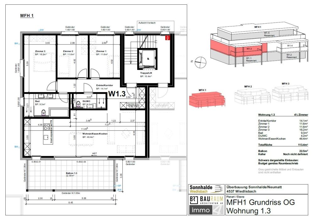 Hochwertige, topmoderne Neubauwohnungen mit Minergie-Standard in Wiedlisbach -  Bild 11