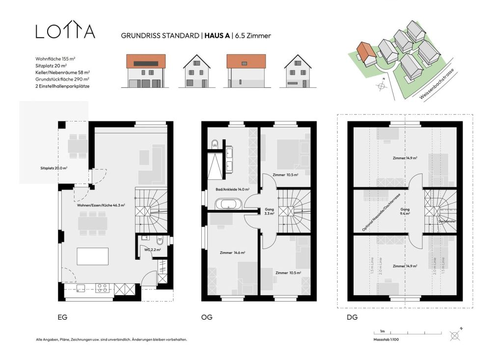 Freistehendes 6.5 Zi-Einfamilienhaus / ÜBERBAUUNG LOTTA / in Boswil, Haus E -  Bild 9