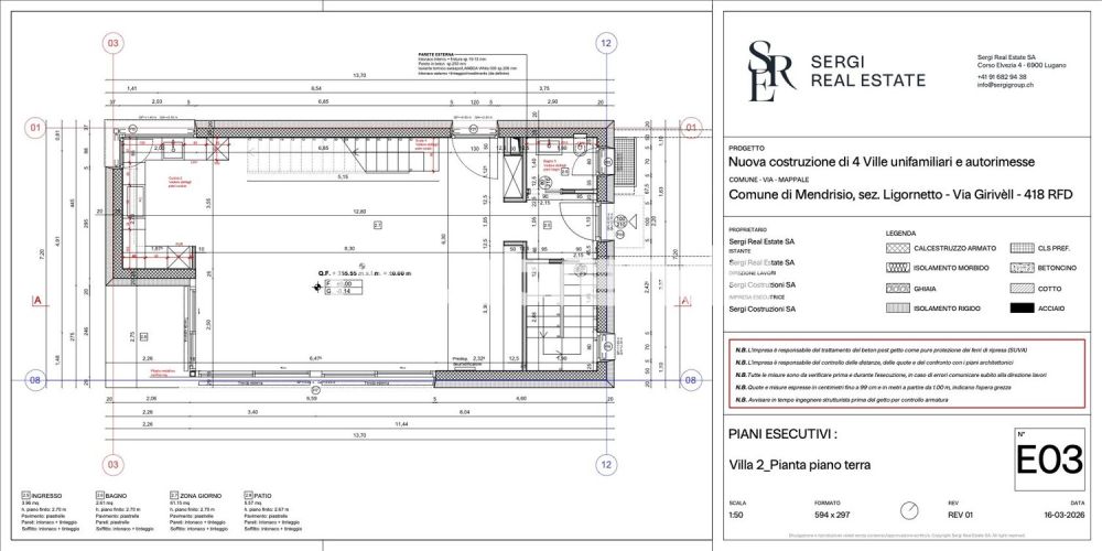 Außergewöhnliche Villa mit großer Fläche und privatem Pool - piani esecutivi