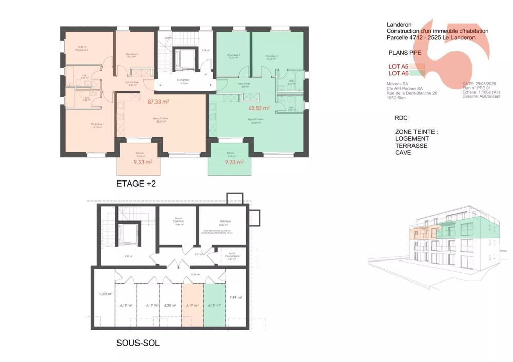 Bel appartement de standing au 2ème étage dans immeuble contemporain aux lignes épurées ! -  Bild 8