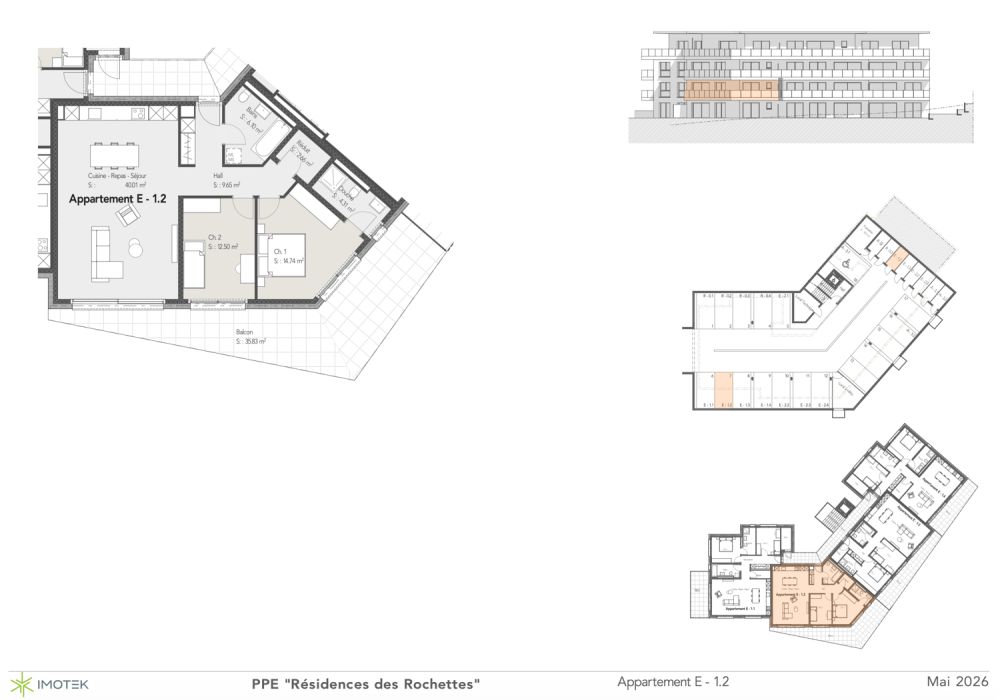 Appartement neuf de 3.5 pièces avec terrasse et jardin -  Bild 12