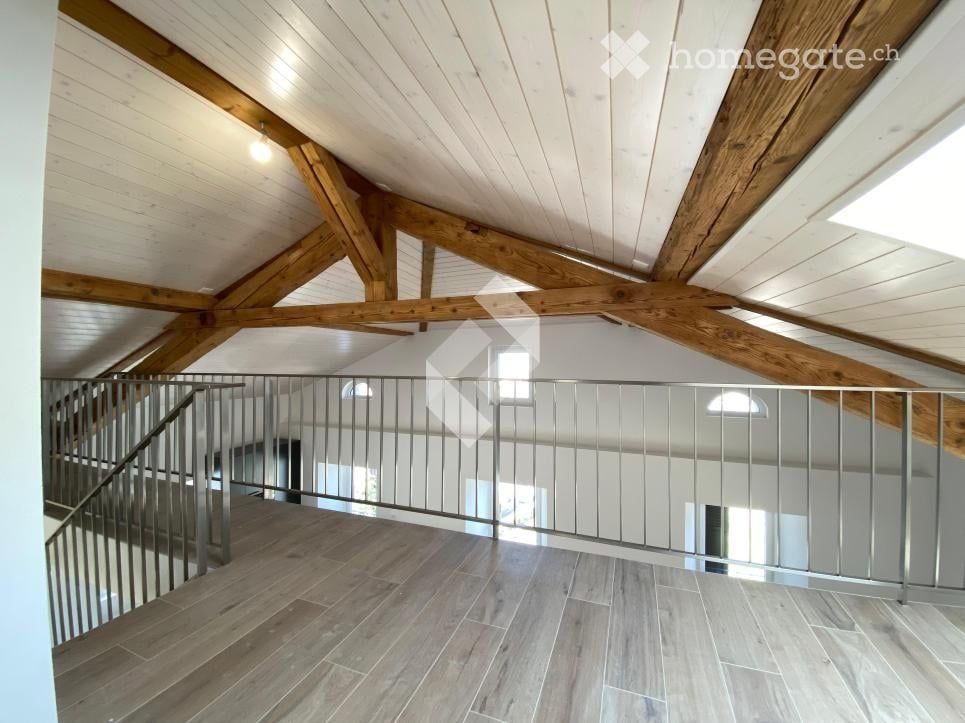 Duplex en attique 4.5 pièces, 148 m² - charpente apparente, vue panoramique — Vionnaz (VS) -  Bild 6