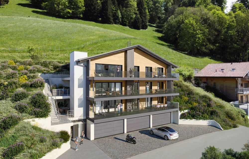 Charmey – Magnifique appartement neuf de 4,5 pièces avec vue et grande terrasse -  Bild 4