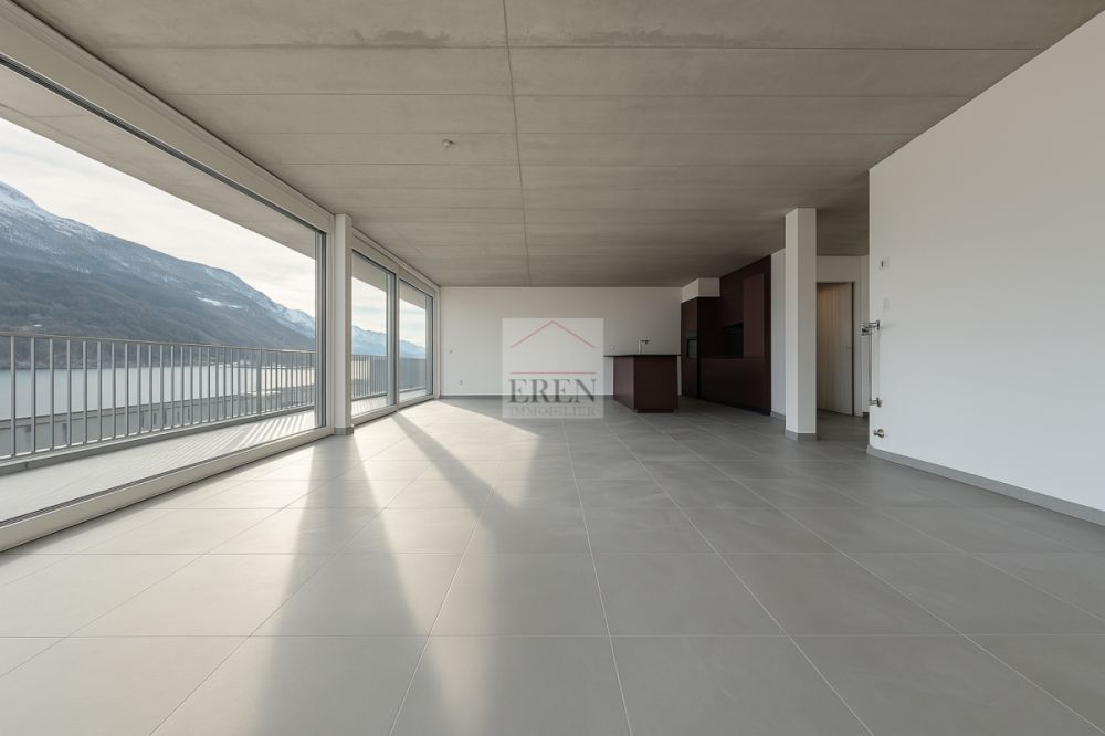 Magnifique attique 4.5 pièces neuf avec grande terrasse panoramique à Conthey lumineux et moderne - Attique 4,5 pièces neuf à vendre à Conthey