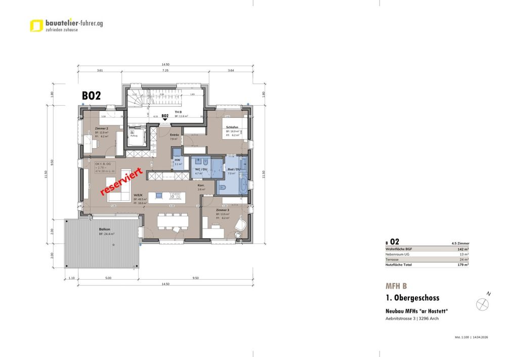 HIGHLIGHT! ; - 4.5 Zimmer-Gartenwohnungen in Arch ... -  Bild 6