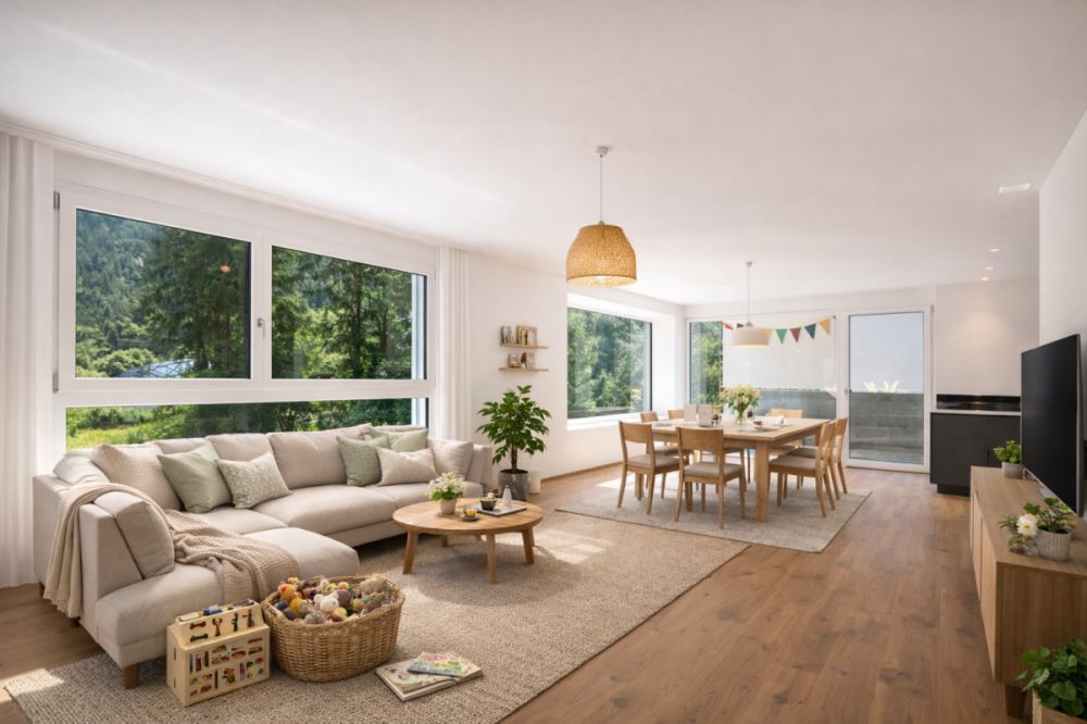 Neubau im Domleschg. Modern, nachhaltig und familienfreundlich -  Bild 1