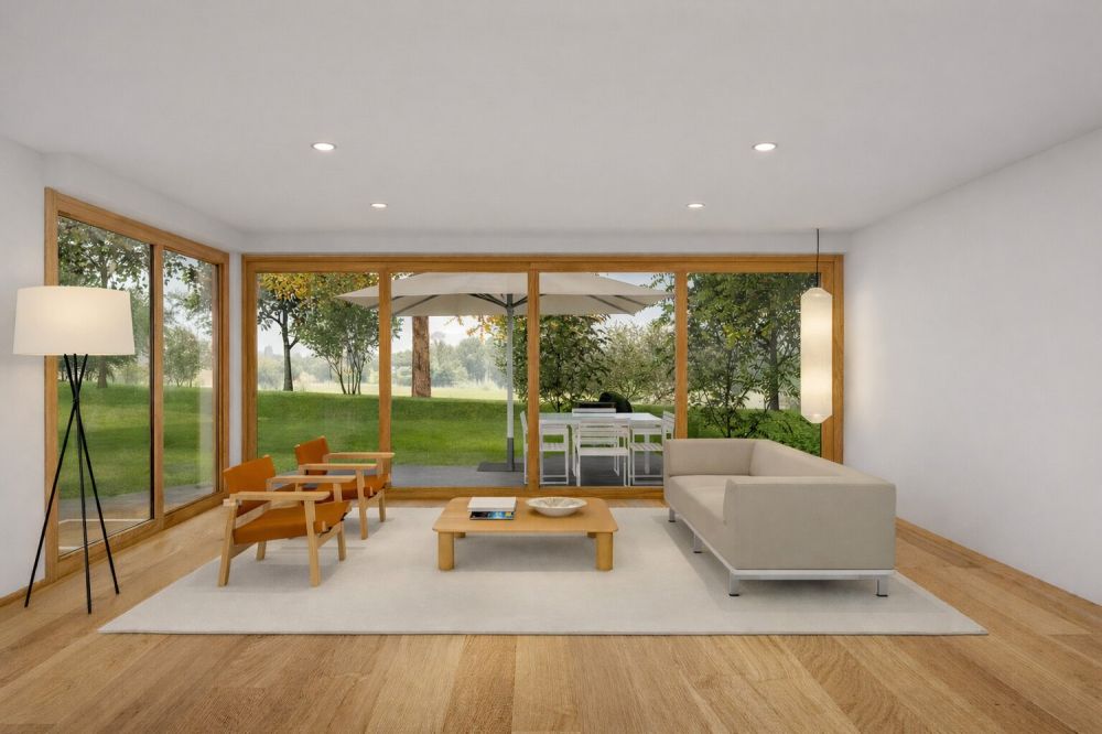 Neubau Dinkelbergstrasse, Wohnung 2 - Gartenwohnung - WHG 2 Wohnzimmer